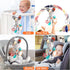 0-12 Baby Hanging Toys Months - Interactive Stroller & Car Seat Toy with Jingle Sounds, Clinking Rings & Detachable