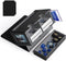 MTG Deck Box with 2 Commander Display and Dice Tray, Double Deck Box for 320+ Single Sleeved Cards, Leather Storage