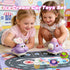 AquaArcc 2 3 4, Set 2 3 4 5 Ice Cream Car Toys for Girls Age Todder Press and Go Car Toys with Baby Doll & Playmat