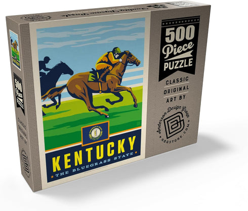 MyPuzzle Kentucky: The Bluegrass State - Premium 500 Piece Jigsaw Puzzle for Adults