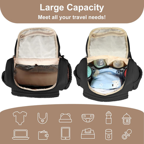 Backpack Backpacks Geestock Diaper Bag Small Diaper Stylish Mini Maternity Baby Bags for Baby Boy with Insulated