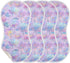 decor gift 4 Pack 22x11in Cotton Neutral Burp Cloths Soft Touch Indian Water Lily Neon Purple Baby Rags for Unisex