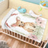 Novusopt Personalized Kangaroo Baby Blanket with Name, Floral Toddler Girl Soft Plush Receiving Blanket for Newborn