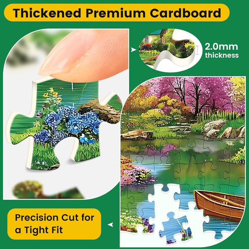 500 Women,20.5*15 Piece Puzzles for Adults,Large Piece Lake Landscape Puzzle for Adults Seniors,Unique Funny Dog Art
