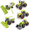 5 Pack Diecast Farm Tractor Toys, Mini Farm Vehicle Set with Combine