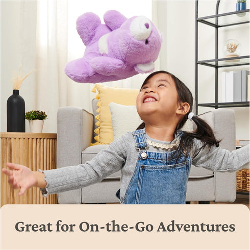 1 10 GUND Original Snuffles Teddy Bear, Stuffed Animal Plush Toy for Ages and Up, Purple