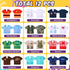 Jiuguva 12 Pcs Kids Community Helper Dress Clothes, Pretend Play Costume for Doctor Firefighter Police