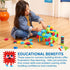 112 Playset Set 2+ Battat Bristle Blocks STEM Interlocking Building Blocks Pieces Developmental Toys for Toddlers & Kid