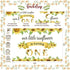 Hombae 132 1st Sunflower First Party Decorations, PCs Sunflower Birthday Decorations Backdrop Balloon Garland Monthly