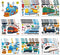 Auzesto 24 Sheets Make Your Own Train Stickers, Funny High-Speed Train Make a