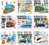 Auzesto 24 Sheets Make Your Own Train Stickers, Funny High-Speed Train Make a