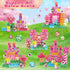 Magnetopia 100PCS Sets 4-8 Magnetic Blocks - Magnetic Building Block Cubes, Magnet Blocks Transparent Castle Princess