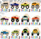 JellyArch 24 Pcs Monster Truck Party Favors Unfinished Wooden Truck Painting Set with
