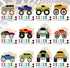 JellyArch 24 Pcs Monster Truck Party Favors Unfinished Wooden Truck Painting Set with