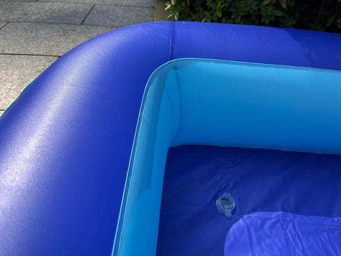 Inflatable Sensory Sand Pool for Kids - 64"x47"x9" Ball Pit, Kiddie Pool, Plastic Water Game Pool for Toddlers