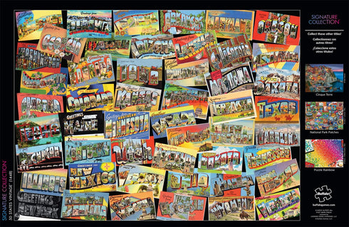 Buffalo Games - 50 States Vintage - 1000 Piece Jigsaw Puzzle for Adults | Perfect for Game Nights, 26.75 x 19.75
