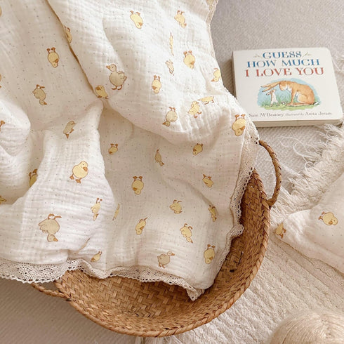 47x59 Inch,1.5 BuLuTu Baby Toddler Muslin Blanket| Crib Baby Quilts| Cot Comforter| Nursery Bed Throw Blanket| Toddler