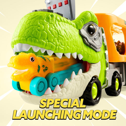 2-4, 6 2 3 4 5 JOYIN Dinosaur Toys for Kids Toddler Boy Toys, Dinosaur Carrier Truck with Rubber Car Vehicles, Easter