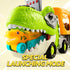 2-4, 6 2 3 4 5 JOYIN Dinosaur Toys for Kids Toddler Boy Toys, Dinosaur Carrier Truck with Rubber Car Vehicles, Easter