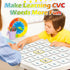 CVC Word Match Game, Memory Game, 60 Pcs Toddler Card Games for Kids Ages 3-6, Phonics Flash Cards for Preschool