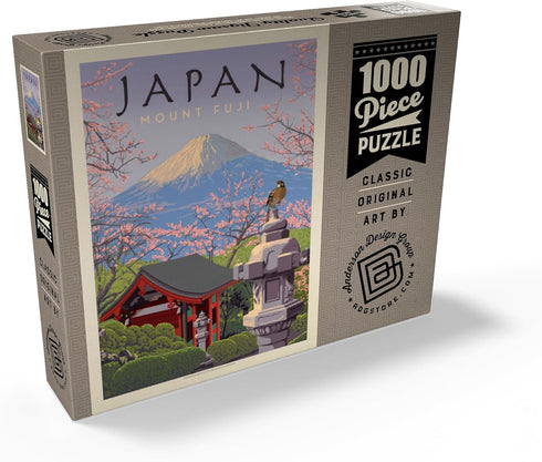 MyPuzzle Japan: Vintage Poster - Premium 1000 Piece Jigsaw Puzzle for Adults, Mount Fuji
