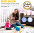 A&JS TOTS Baby Monthly Milestone Blanket, First 12 Months Growth Chart Blanket for Baby Boy or Girl 60"x40"