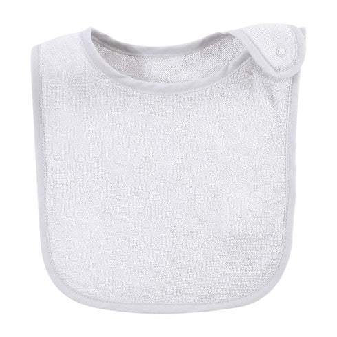Hudson Baby Unisex Baby Terry Bibs from Rayon Bamboo, Black White, One Size