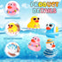 Honoson 36 Summer Summer (4 Pcs Beach Rubber Duckies Bulk Mini Rubber Duck Bath Toys Float Bathtub Ducky Cute Squeaky