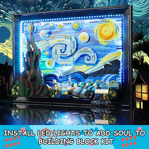 LED Light Kit for Lego 21333 Vincent Van Gogh - The Starry Night Set, Compatible with Lego 21333 Building Blocks Model