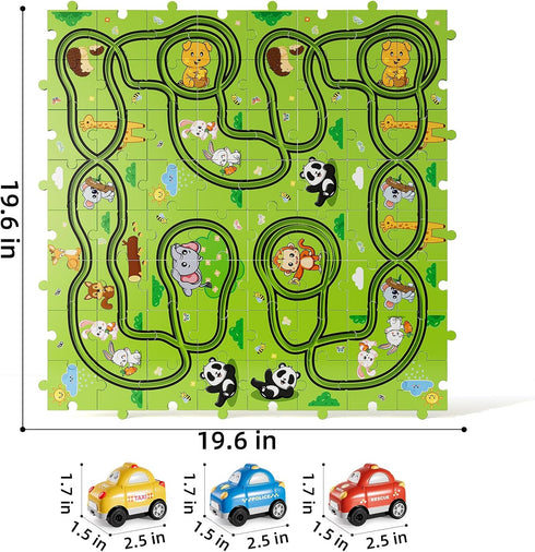 2 3 4 5 73 Set 1-3 2-4 3-5 4-6, 2 3 4 5 Bennol Toddler Toys Gifts for Year Old Boys, Jigsaw Puzzle Race Track Car Toys
