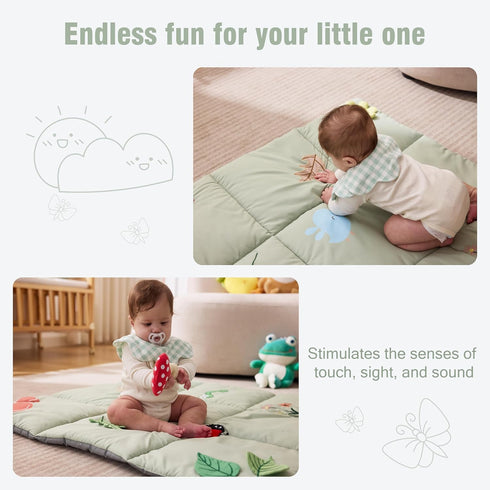 9-in-1 Tummy UTEX Premium Time Mat, Baby Play Mat, Soft Sensory Mat for Infants, Newborn Essentials Gift