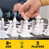 Chess Made Simple - Beginner Learning Chess Set with Board and Pieces for 2-Player Strategy Game, Ages 8+
