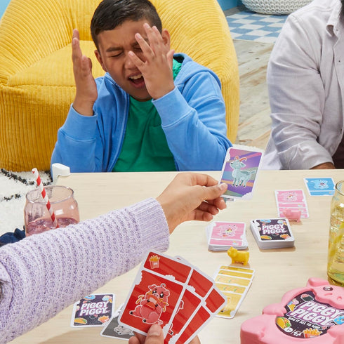 Piggy Piggy Card Game - Fun Family Game for Kids, Teens, and Adults, Ages 7+, 2-6 Players, Quick-Playing