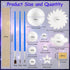 100 Pieces Solar System Model Foam Ball Kit, Includes Polystyrene Balls, Toothpick Flags, and Brushes