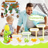 18months+ EKU Dinosaur Bath Toys for Kids Toddler Age Mold Free Water Wheels and Fishing Games Bathtub Tub Bath Time