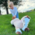 Tezituor 4ft Giant Horse Stuffed Animal, 47 Inch Soft Plush Hugging Pillow, Realistic Large Brown Horse Toy