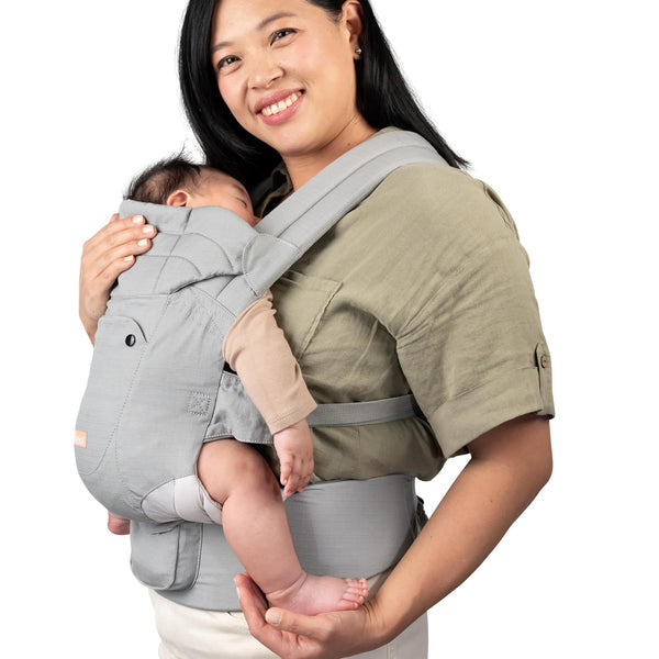Baby Trend Caleo 3in1 Newborn Carrier, Snuggle Grey 100% Cotton, Machine Washable,