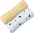 Malabar Baby Swaddle Blanket Set, Luxurious Cotton Muslin Blankets for Girls Boys,