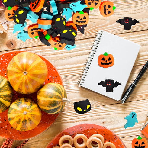 Halloween Mini Erasers for Kids, 48pcs Cute Pumpkin Ghost Bat Erasers for Trick or Treat Party Favors