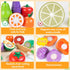 Set, 3 4 5 6 7 WOODMAM Wooden Play Food for Toddlers, Color Food Groups, Fruit & Veggies Cutting Pretend Play Food