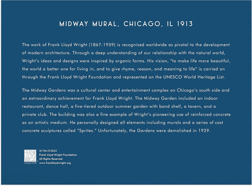 Galison Frank Lloyd Wright Midway Mural – 750 Piece Foil Puzzle with Geometric Artwork and Gold Foil Accents