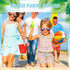 Threan 60 Pcs Pool Beach Party Favors, Beach Balls, Sand Buckets, Shovels, Sunglasses, Water Guns for Kids
