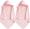 Baby Hooded Bath Towel 31.5"x31.5" Ultra Absorbent Soft Coral Fleece, for Newborn