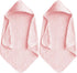 Baby Hooded Bath Towel 31.5"x31.5" Ultra Absorbent Soft Coral Fleece, for Newborn