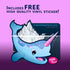 The Original Bag Poo, Narwhal Poop (Blue Cotton Candy) for Novelty Gag Gifts