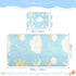 SyXIOP 28" 52" Blue White Clouds and Rainbow Cooling Baby Waterproof Crib Mattress Cover x Breathable Bed Pads Washable