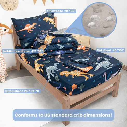 Set, Set Set, Toddler Bedding Plush Minky Fabric Crib Bedding for Girls, Breathable and Soft Baby Crib Bedding Includes