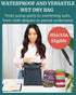 Wet Dry Bag - Waterproof Wet Bag for Travel, Swimsuit, Diaper, Clothes, Period Underwear Organizer