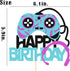 Video Games Level Up Happy Birthday Cake Toppers Gamers Birthday Party Favors Supplies For Video Game Game-01 0