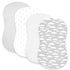 BaeBae Goods Set 4 Pack 100% Premium Bassinet Fitted Sheet - Jersey Knit - Grey and White - Chevron Pattern - Standard